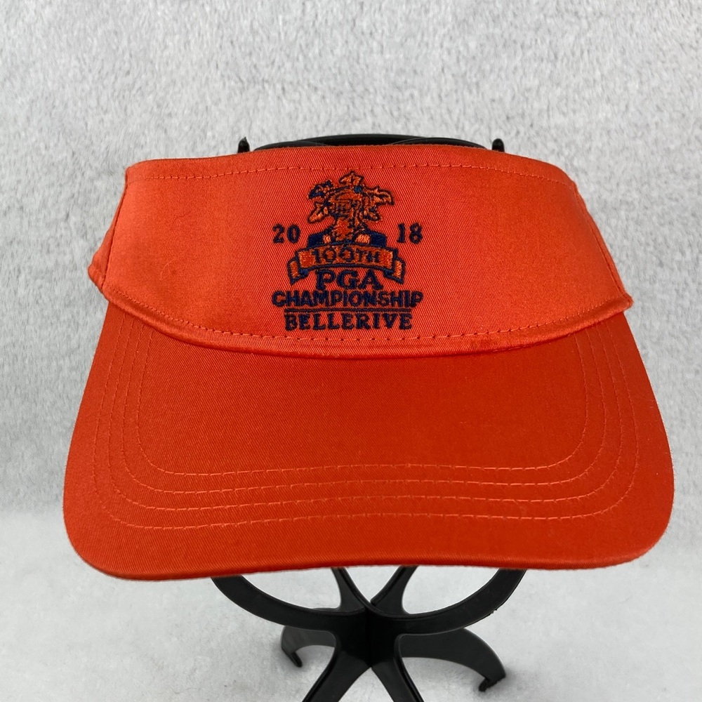 AHEAD 2018 PGA Championship Bellerive Visor - Orange with Navy Logo OS